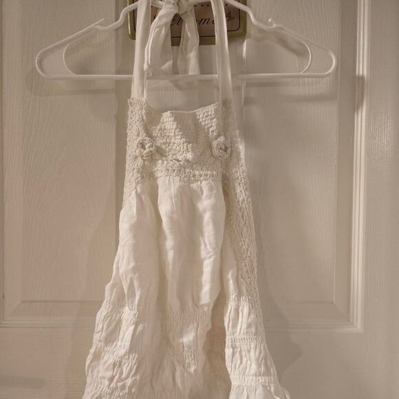 Free People White Halter Crop Top - Picture 1 of 4